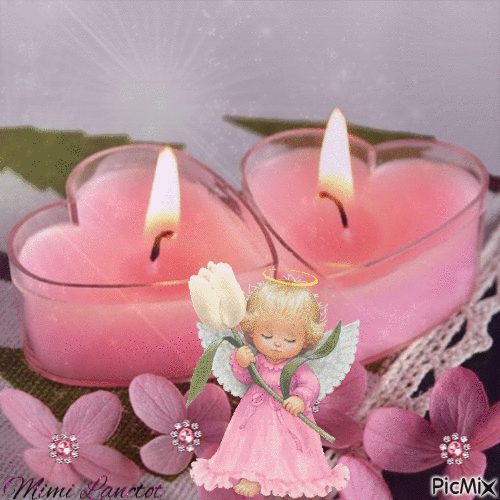 bougies coeurs - Darmowy animowany GIF