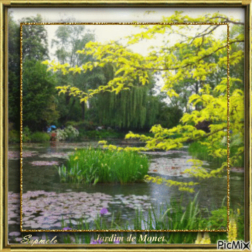 Jardim de Monet - Безплатен анимиран GIF