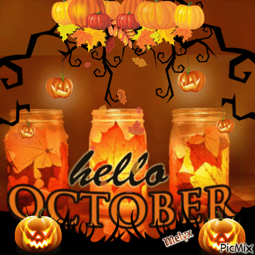 Hello October - Gratis geanimeerde GIF