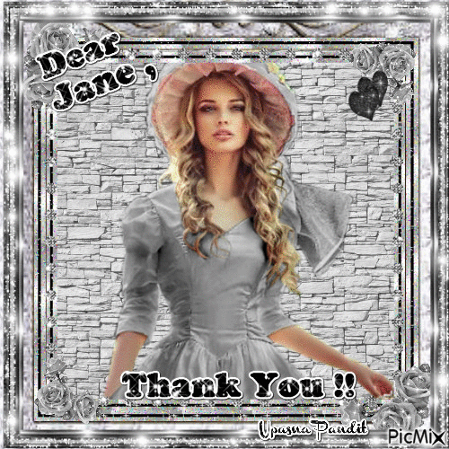 Thank You Jane - Gratis animeret GIF