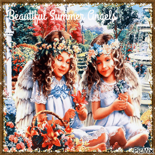 Beautiful Sommer Angels - Бесплатный анимированный гифка