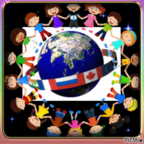 International children's day Happy - Darmowy animowany GIF