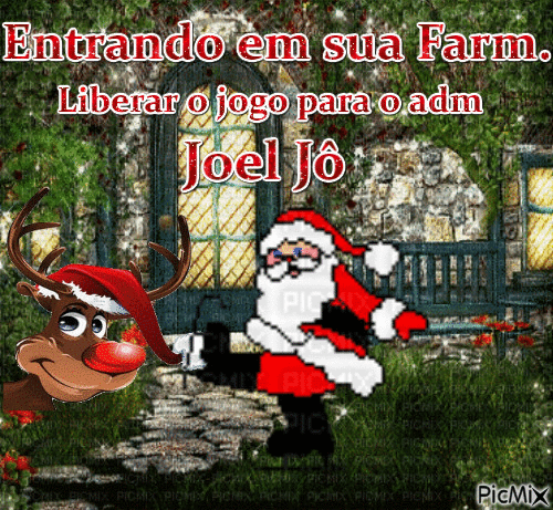 natal farm JÕ - GIF animado gratis