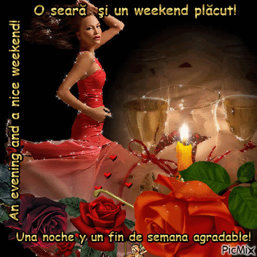 An evening and a nice weekend!z1 - GIF animate gratis