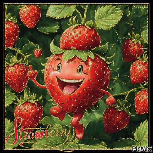 Strawberry... - Ingyenes animált GIF