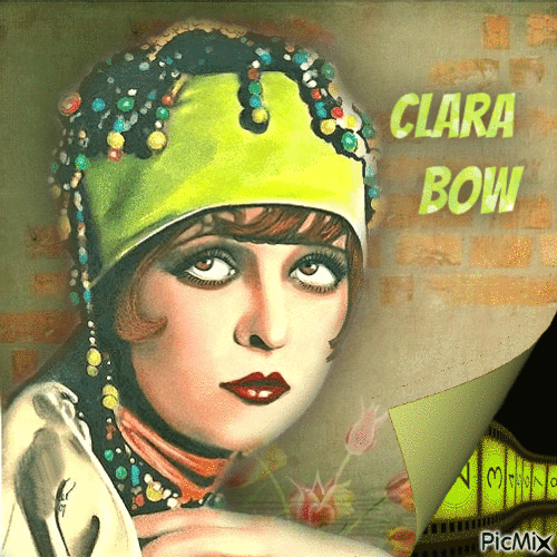 Clara Bow,Art - GIF animado grátis
