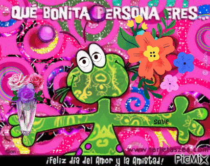 QUE BONITA PERSONA ERES - Безплатен анимиран GIF