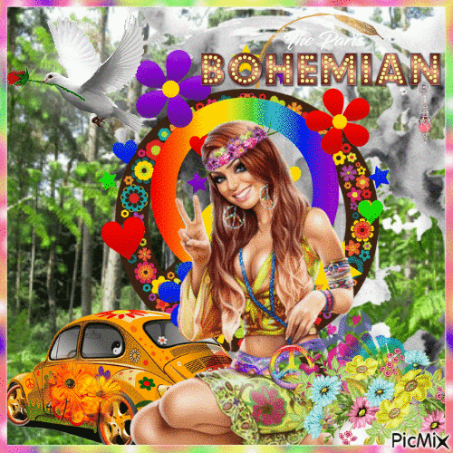 Bohemian Chic - GIF animé gratuit