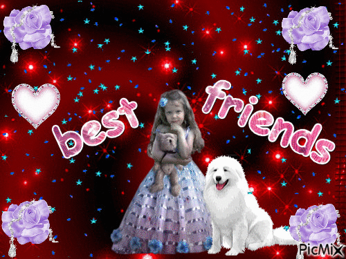 best friends - Animovaný GIF zadarmo