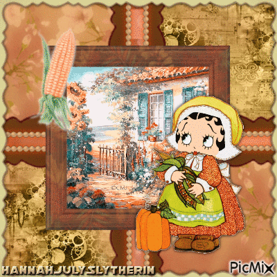 {{{Baby Betty Boop and The Great Corn Harvest}}} - GIF animate gratis