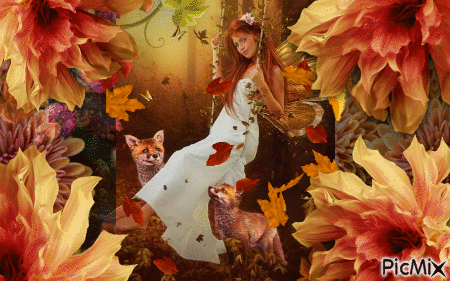 Autumn Grace🌹 - Darmowy animowany GIF