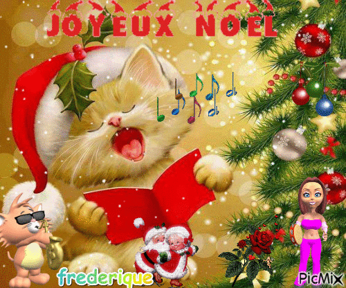 joyeux Noel - Бесплатный анимированный гифка