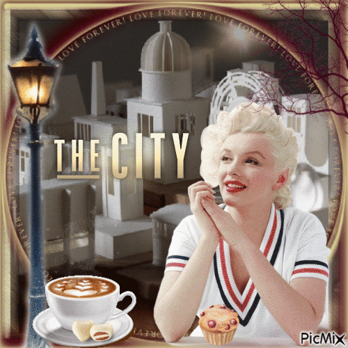 Marylin in the City - GIF animate gratis