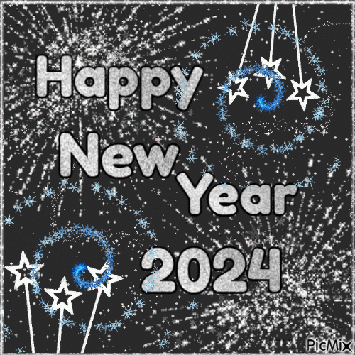 Happy New Year 2024 - Zdarma animovaný GIF
