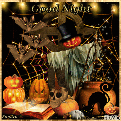Spooky Good Night - Gratis animerad GIF