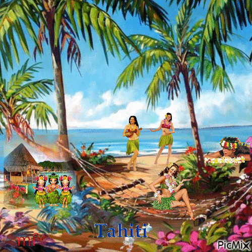 tahiti - Darmowy animowany GIF