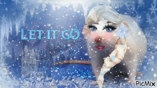 Frozen | Rat version as Elsa - Ilmainen animoitu GIF