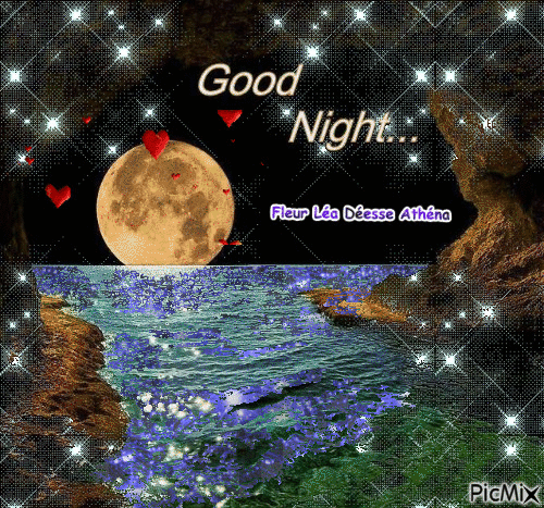 Bonne nuit - Gratis animerad GIF
