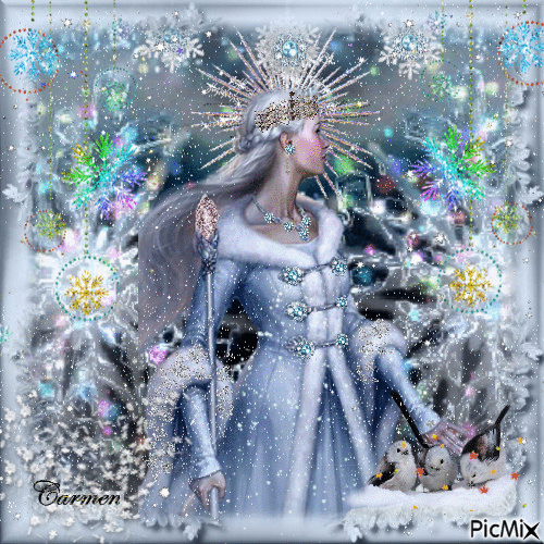 Regina delle nevi - Ilmainen animoitu GIF