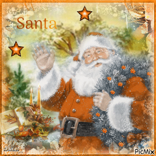 Portret Santa - Бесплатный анимированный гифка