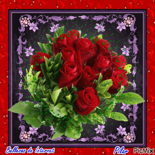 Rosas rojas - Безплатен анимиран GIF