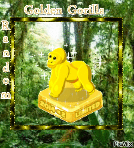 golden Gorilla - Gratis animerad GIF