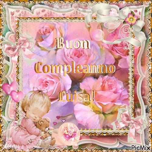 Buon Compleanno Luisa! - Free animated GIF