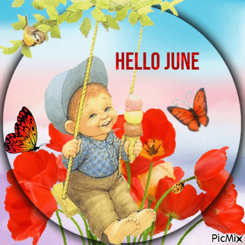 Hello June - 免费动画 GIF