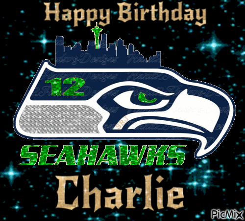 Happy Birthday Seahawks - Free animated GIF