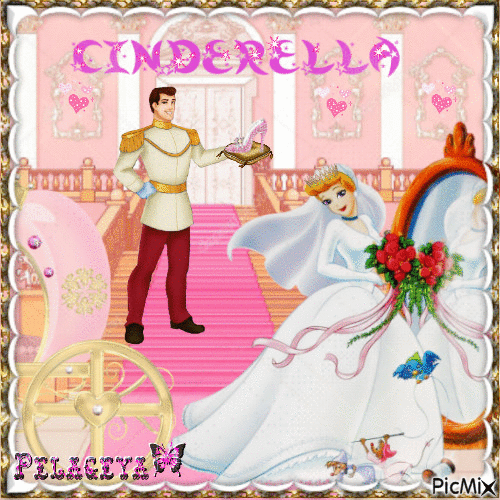Cendrillon mariée 🌹🌹🌹 - Darmowy animowany GIF