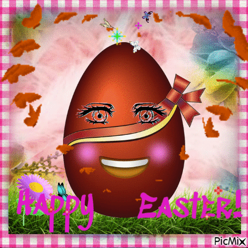 Easter.  🐰🐰🙂 - 免费动画 GIF