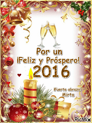 Feliz Año 2016! - Безплатен анимиран GIF