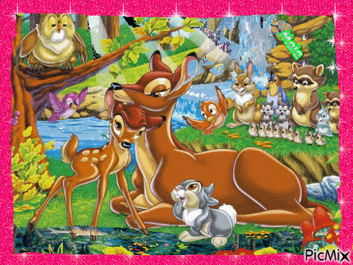 Bambi crtac - Nemokamas animacinis gif