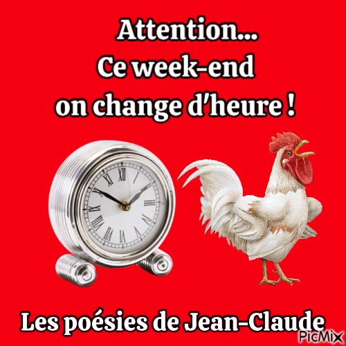 On change d'heure - Free PNG