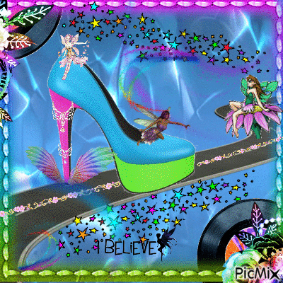 shoe fairies - GIF animado grátis