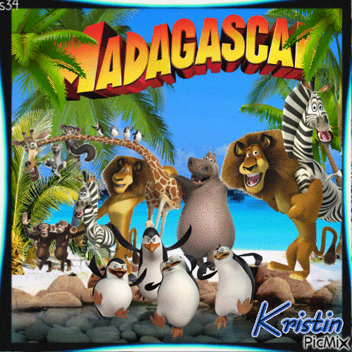 Madagaskar - GIF animado grátis