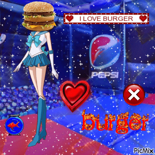 The burger back rooms - Бесплатный анимированный гифка