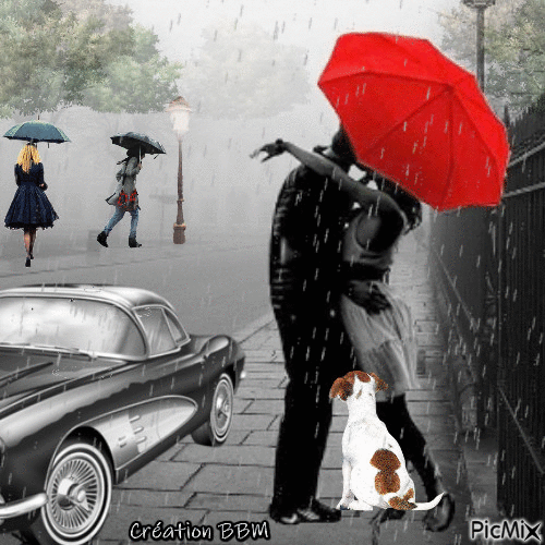 Jour de pluie par BBM - GIF เคลื่อนไหวฟรี