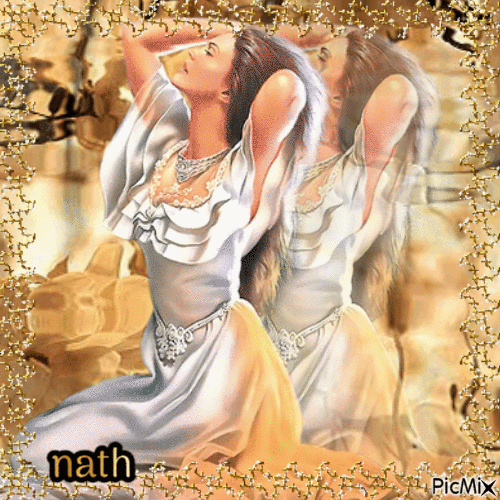 reflet de femme,nath - Animovaný GIF zadarmo