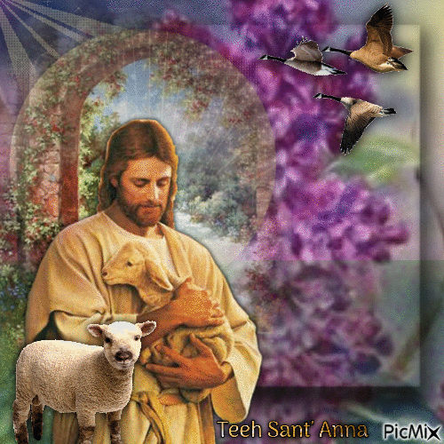Jesus o Bom Pastor - Bezmaksas animēts GIF