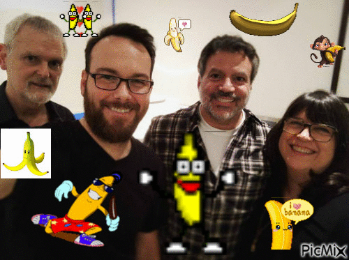 Banane team 50 - Zdarma animovaný GIF
