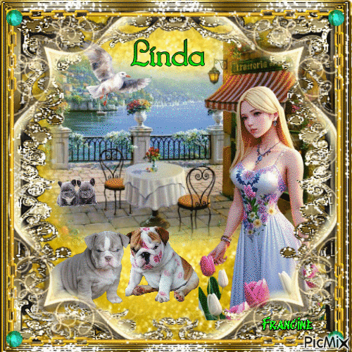 Kdo pour  Linda 💛💛💛 - Gratis animerad GIF