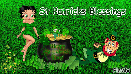 St. Patricks Day Blessings - Nemokamas animacinis gif