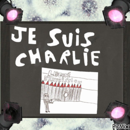 Charlie ebdo - Бесплатный анимированный гифка