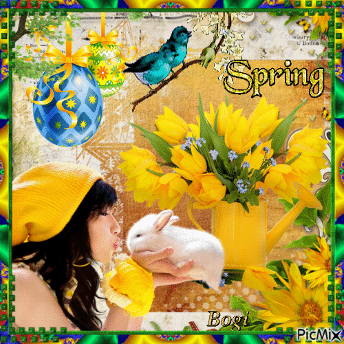 The sunny colors of spring... - GIF animé gratuit