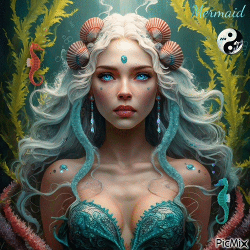 Mermaid - Bezmaksas animēts GIF