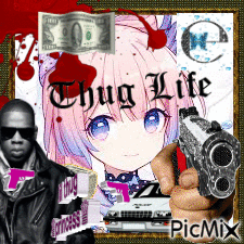 thug life - GIF animé gratuit
