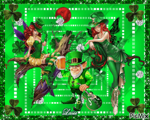 Bonne Fete de la St-Patrick  a tous ♥♥♥ - GIF animasi gratis