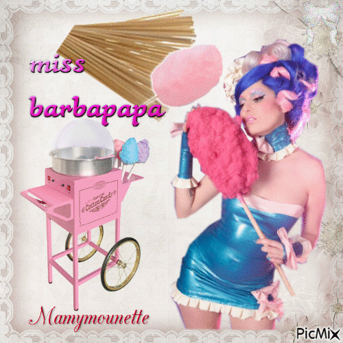 miss barbapapa - 免费动画 GIF