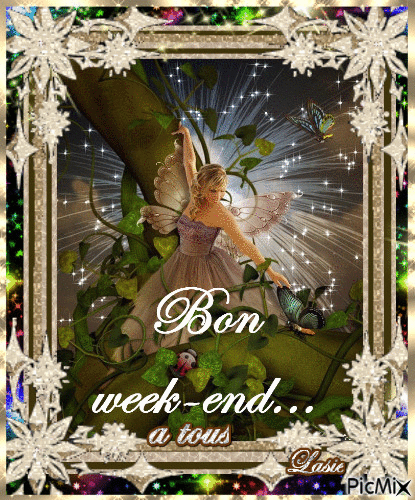 Bon Week-End a tous...♥♥♥ - Free animated GIF